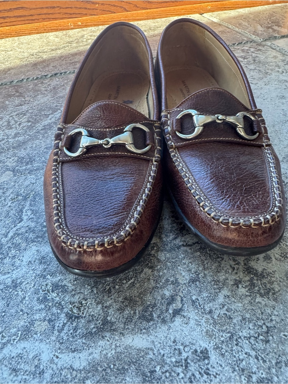 MARTIN DINGMAN BILL WATER BUFFALO HORSE BIT LOAFERS (Men 10.5)